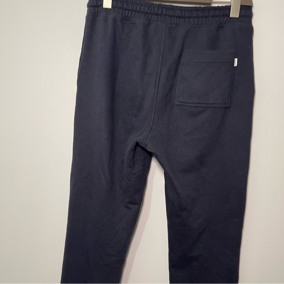 Frank And Oak Men’s Navy Blue Jogger Pants – Organic Cotton Sweatpants Size M - Picture 7 of 9
